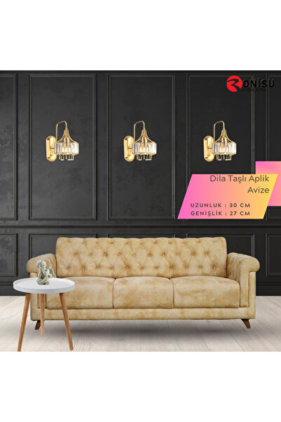 RONİSU AYDINLATMA Dila Taşlı Aplik Avize