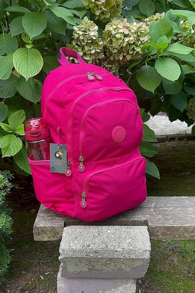 DodoButik Αδιάβροχο μεγάλο ροζ σακίδιο πλάτης