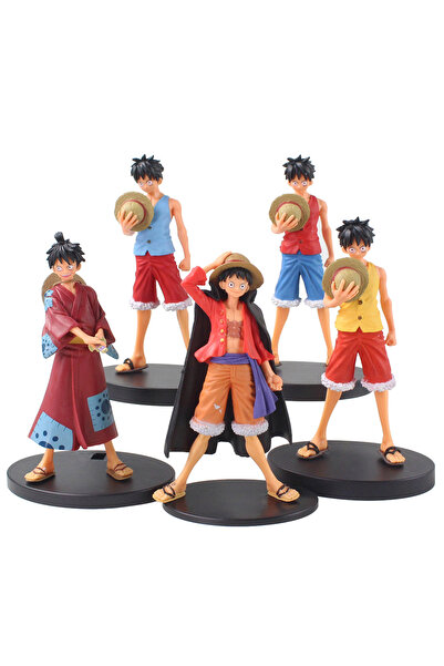 NETAVANTAJ Anime One Piece Monkey D. Luffy Portgas Ace Mayo Nami 5'li A