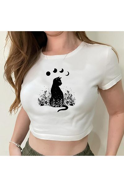 Jose Clothing ΓΥΝΑΙΚΕΙΑ ΛΕΥΚΗ ΕΚΠΤΩΜΕΝΗ ΣΩΜΑ ΚΟΝΤΟΜΑΝΙΚΗ CROP ΜΠΛΟΥΖΑ