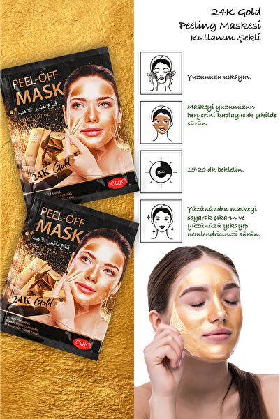 Uniquem 24k Kolajen Cadı Fındığı Yağlı Siyah Nokta Yüz Maskesi Witch Hazel Mask Xlm694