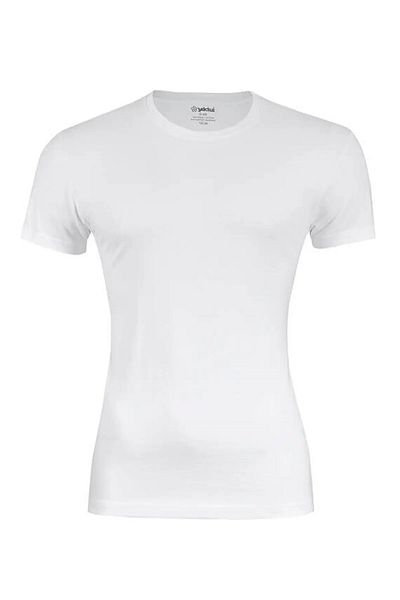 YILDIZ Tricou pentru bărbați, cu mânecă scurtă, cu decolteu și bambus