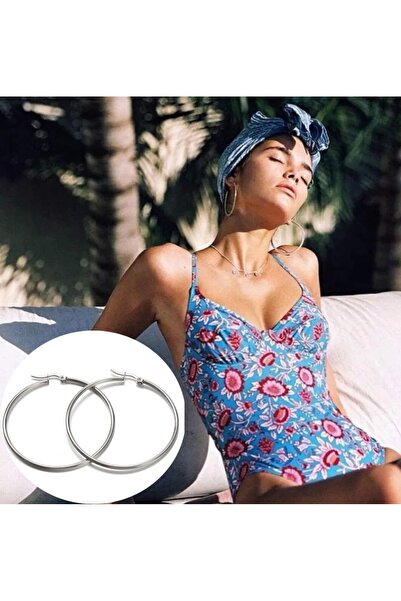 Bylin Takı اقراط نسائية دائرية من الفولاذ مقاس 2 سم