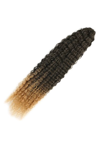 KONAK PERUK Brazilian Afro Wave Hair - Black / Caramel Ombreli