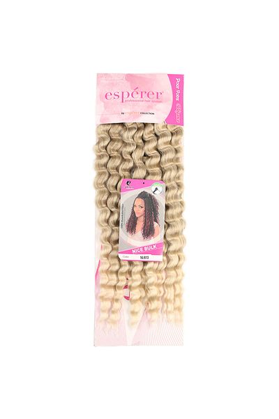 KONAK PERUK Afro Water Wave - Nice Bulk, Ashy Honey Foam and Platinum Ombreli Hair