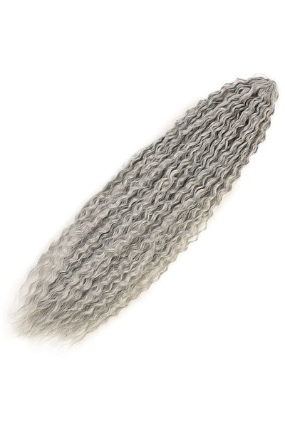 KONAK PERUK Afro Wave Gray Hair - Brazilian
