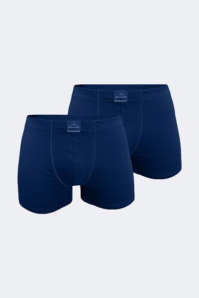 Malabadi Ανδρικό Navy Blue 2 Pack Cotton Elastane Boxer 074