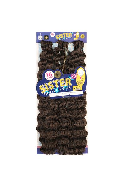 KONAK PERUK Brown 6 Sister Afro Wave Hair