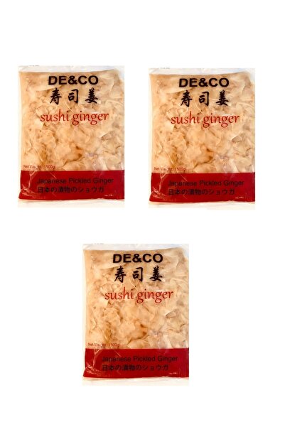 DECO De&Co Zencefil Turşusu Sushi Pickled Ginger 1500 G x 3 Adet