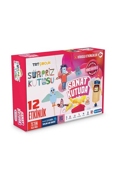 USTURLAB Sürpriz Kutusu - Sanat Kutuda, Evde Eğitici Aktivite Kutusu 6 Yaş