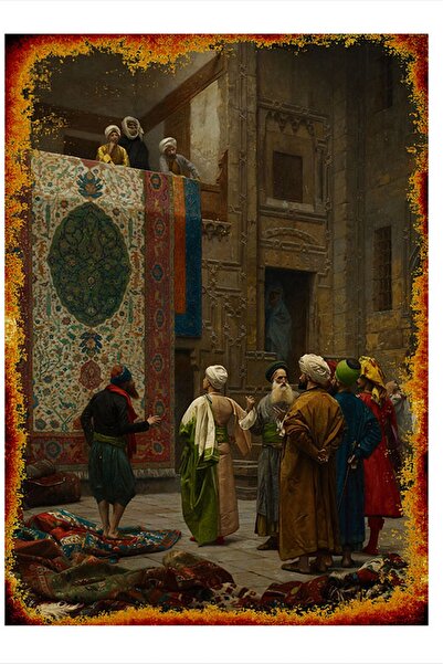 Bedeko Osmanlı Tasarım Ahşap Tablo 50 Cm X 70 Cm