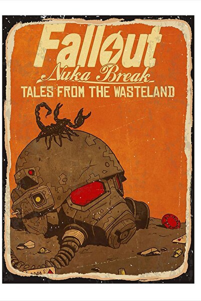 Bedeko Fallout Hediyelik Ahşap Tablo