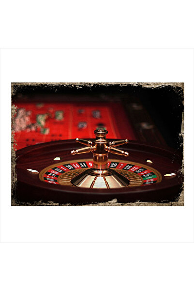 Bedeko Rulet Masası Tasarım Ahşap Tablo 50cm X 70cm