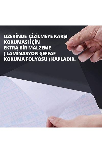 Özbey Reklam Acoperire cu folie adezivă pentru spate și gresie pentru toaletă de baie (60x200) Kzr124