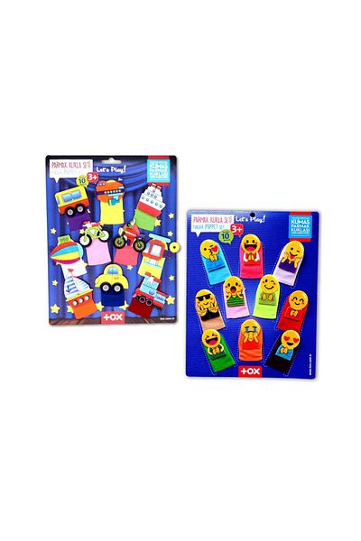 Tox 20 Pieces Vehicles and Emojis Set - Finger Puppet T106 T181
