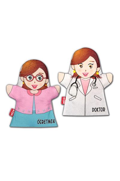 Tox 2 Piece Professions Hand Puppet Set, Educational Toy