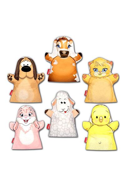 Tox 6 Pieces Our Friends in the Village Hand Puppet Set
