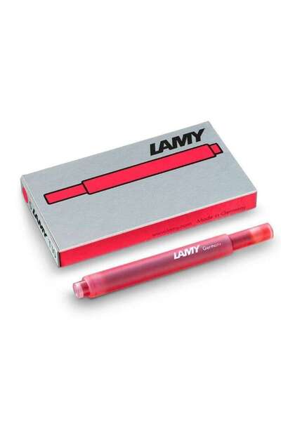 Lamy T10 Mürekkep Kartuşu 5’li Kutu Mercan