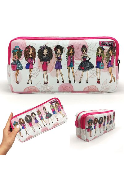 Limmy Μολυβοθήκη Μοντέλο Girls Pen Case Vegan Δερμάτινη θήκη για στυλό δύο θέσεων
