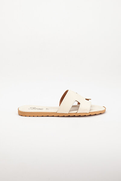 BOUIS Women's Cream Daily Comfortable Stylish Pool Beach House Slippers