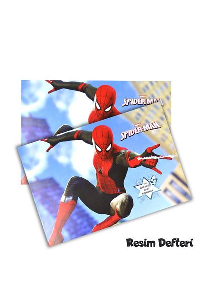 Kids Like Large Size 24 Sheets Spiderman Checked Picture Book 1 Piece