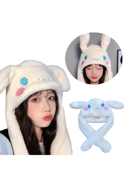 NETAVANTAJ Cinnamoroll Sevimli Işıklı Hareketli Işıklı Kulaklı Şapka