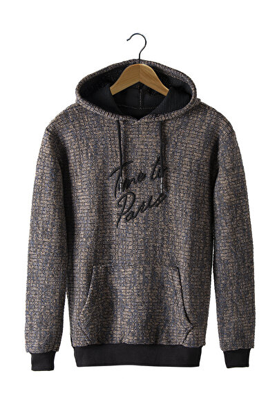 Terapi Men Hanorac maro cu glugă și buzunar cangur pentru bărbați - VAVN21K- ...