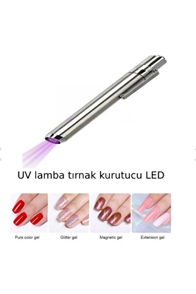 RICHIE Uv Mor Işıklı El Feneri ultraviyole lamba oje kurutucu metal el feneri