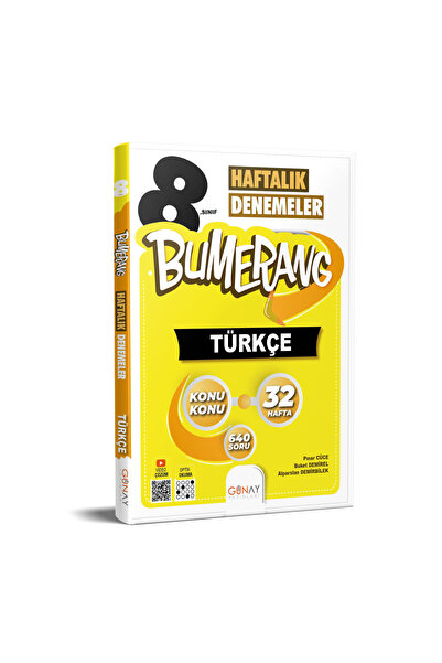 8. SINIF BUMERANG HAFTALIK DENEMELER TÜRKÇE (2023-2024)yeni baskı
