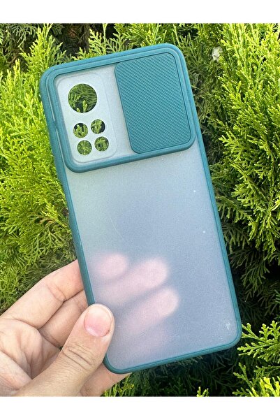 Aksesuarda Moda Redmi Mi 10T-10T Pro Uyumlu Sürgülü Kamera Korumalı Kılıf