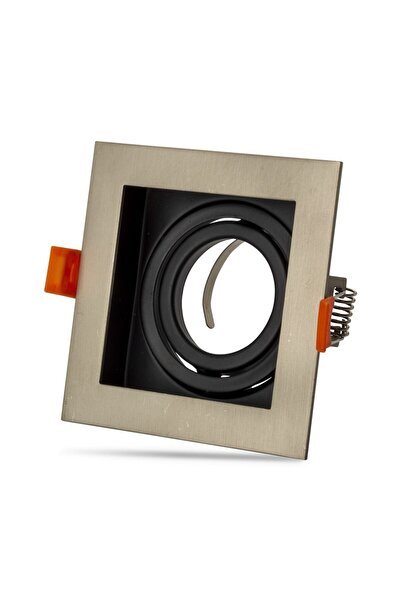 Cata Dekoratif Tekli Pars Spot Kasası - Siyah & Saten Kasa - Kare - Sıva Altı...