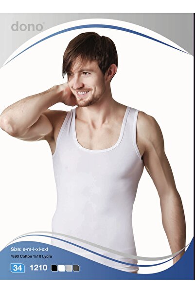 Dono Men's White Color 3 Pack Extra Long Waist Covering Cotton Lycra Undershirt