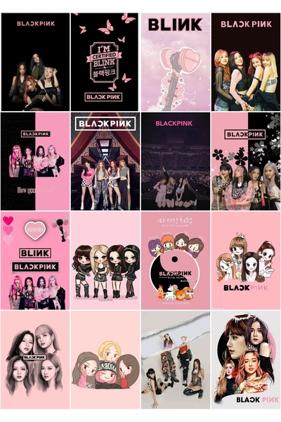 owl bag KPOP-BLACKPINK - set od 16 malih nalepnica