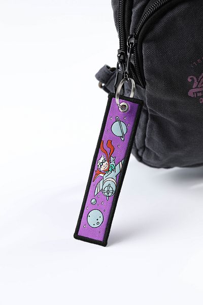 gokmentoy Little Prince Double Sided Woven Fabric Keychain
