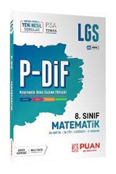 Puan Yayınları 8.sınıf Matematik P-dif Yeni Nesil