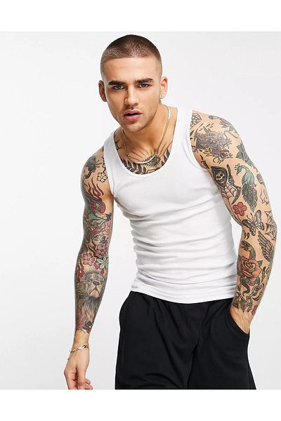 Ghedto Ribbed Lycra Sports Style Slim Sports Athlete