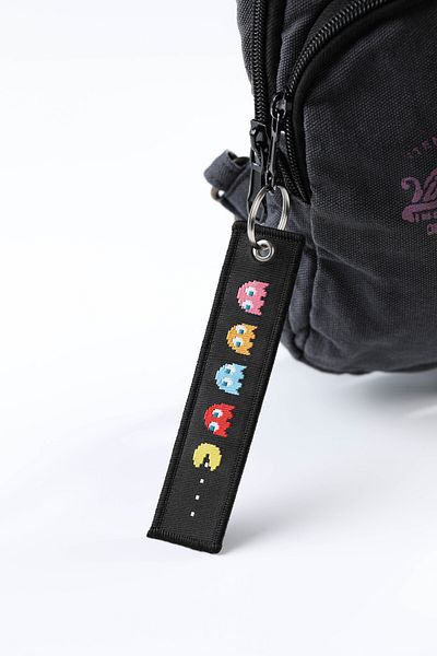 gokmentoy Pacman Double Sided Woven Fabric Keychain