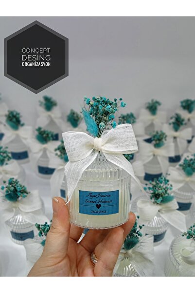 Söz Concept Desing Tasarım Nişan Nikah Sünnet Hediyelik Dağıtmalık Şekerlik Mum 10 Adet