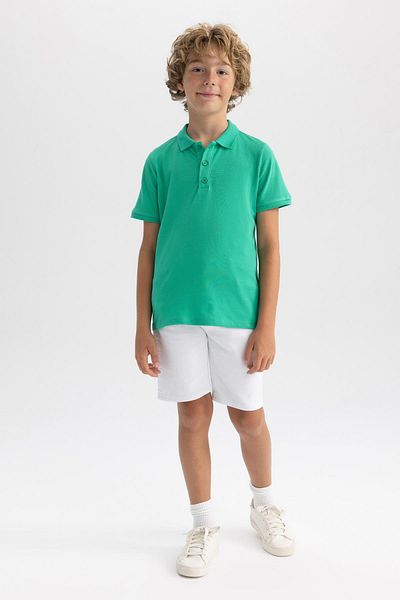 DeFacto Jungen-Piqué-Kurzarm-Basic-Polo-T-Shirt B0668a8ns