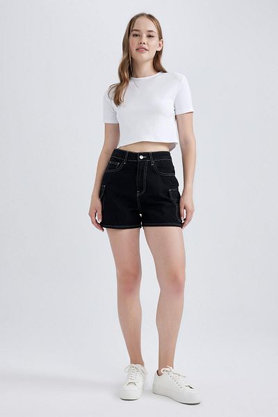 DeFacto Tricou cu mânecă scurtă din bumbac B0688axns