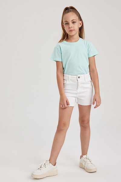 DeFacto Girl's Regular Fit Short Sleeve T-Shirt