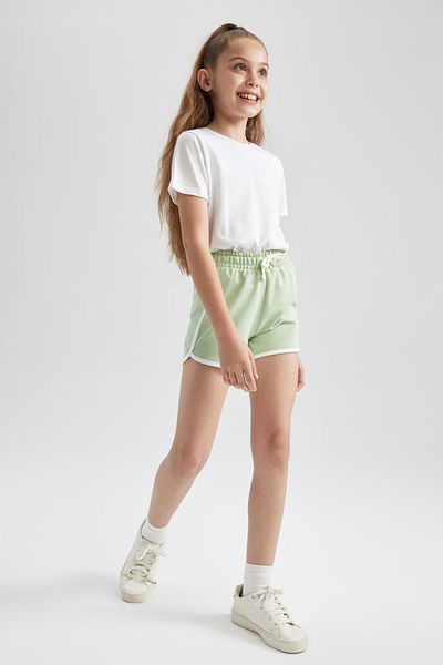 DeFacto Girl's Regular Fit Sweatshirt Fabric Shorts