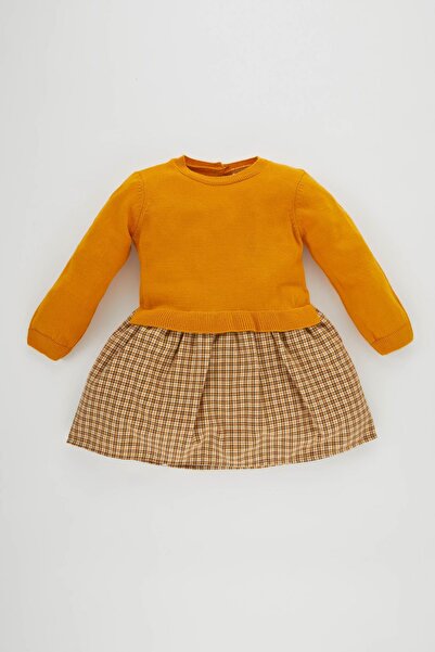 DeFacto Langärmliges Strickkleid für Babys