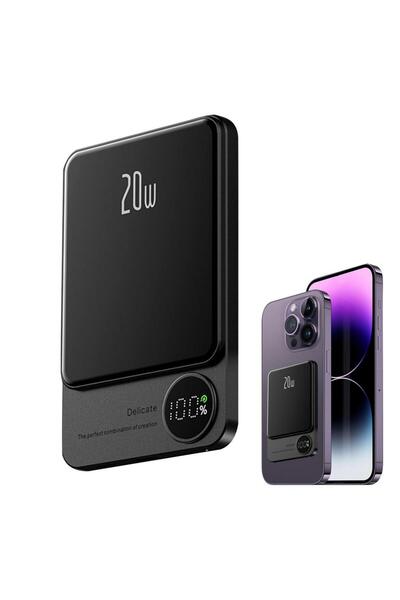 Fogy 20w Manyetik Güç Bankası 10000mah, 22.5w Pd Hızlı Cep Telefonu Şarj Ciha...