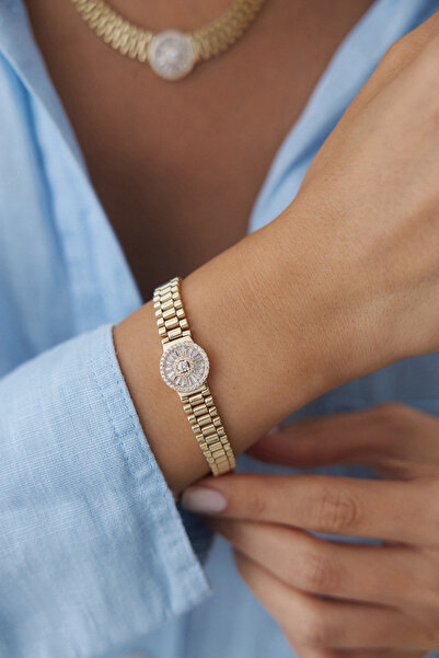 YAVUZ KUYUMCULUK 14 Ayar Altın Trapez Baget Kordon Bileklik