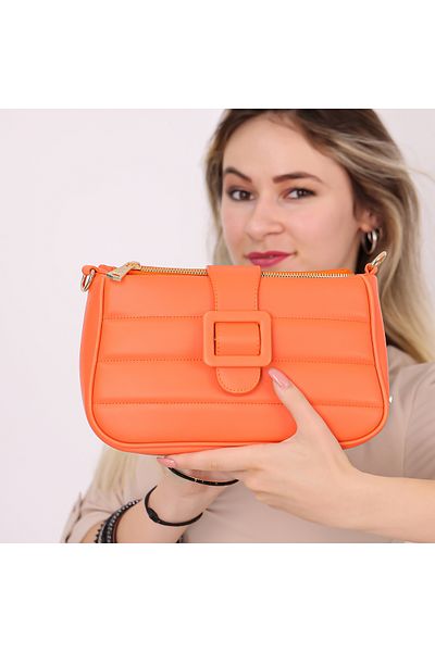 Levidor Soft Quilted Women's Shoulder Bag - Messenger Bag, 2 Different Straps (27x16x7.5 cm)