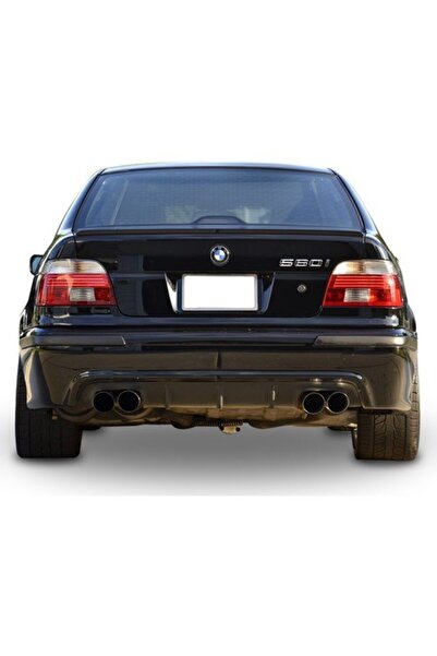 HYM TUNİNG BMW 5 Serisi  Uyumlu E39 Arka Difüzör, Parlak Siyah, E39 Arka Tamp...
