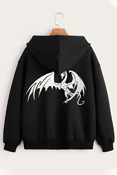 DAXİS Sportwear Company Dijital Baskılı Unisex İki İplik Şardonlu Fermuarlı K...