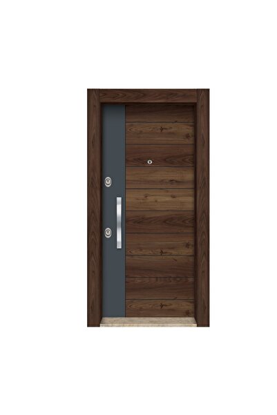 tezwood Tez3598 Ahşap Çelik Kapı Daire Giriş Kapısı Gizli Ayarlı Tırnaklı Sistem