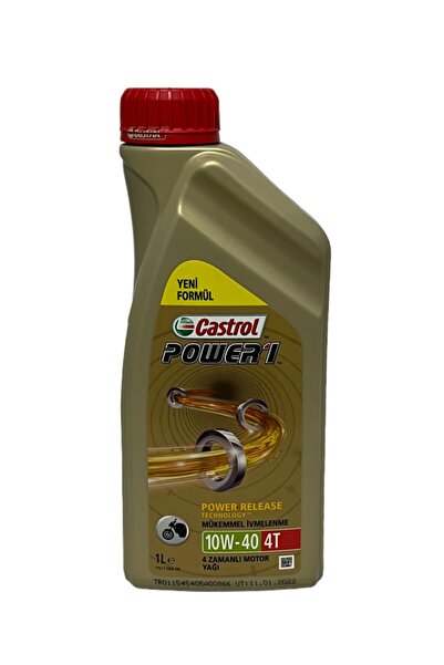 CASTROL Power1 10W-40 4T Motosiklet, 4 Zamanlı Motor Yağı 1 Lt. 2 Adet